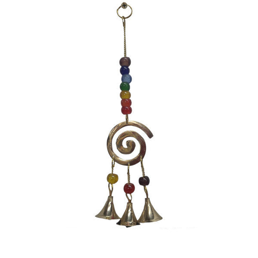 BRASS SPIRAL HANGING WITH BELLS