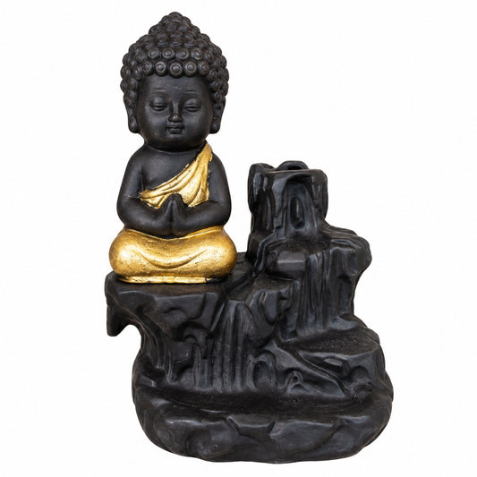 BACKFLOW BUDDHA GOLD & BLACK BURNER