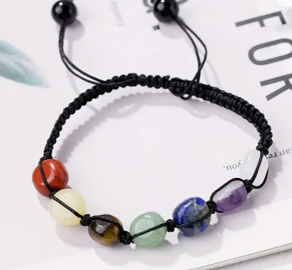 CHAKRA BALANCING BRACELET ADJUSTABLE - ENERGY HEALING