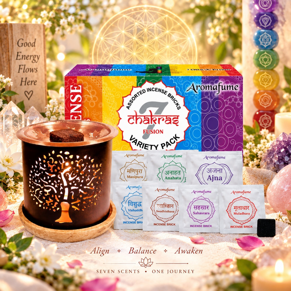 CHAKRA BALANCING BRICK SET