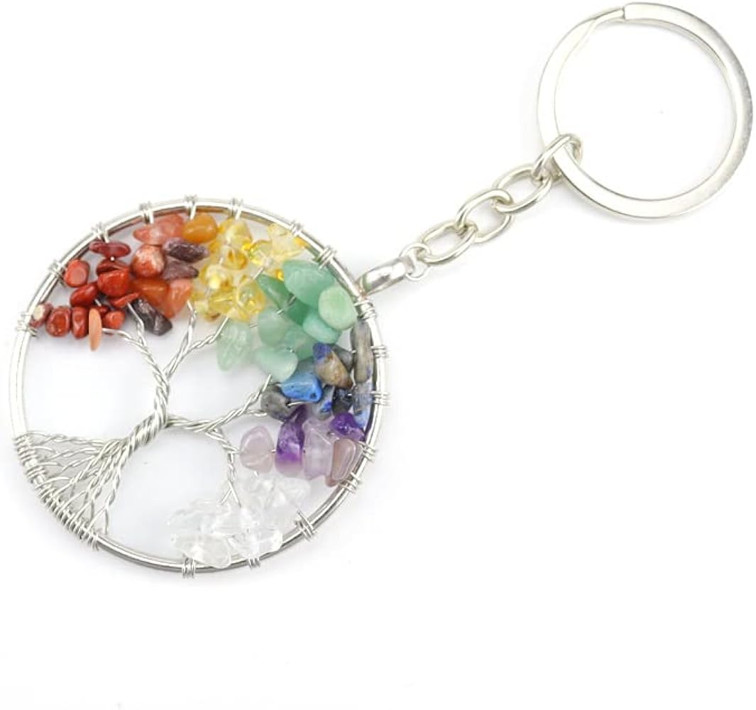 7 CHAKRA TREE OF LIFE KEYCHAIN