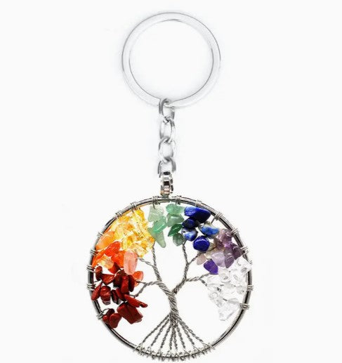 7 CHAKRA TREE OF LIFE KEYCHAIN