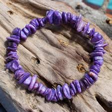 CHAROITE CHIPPED BRACELET - ENERGY & PROTECTION