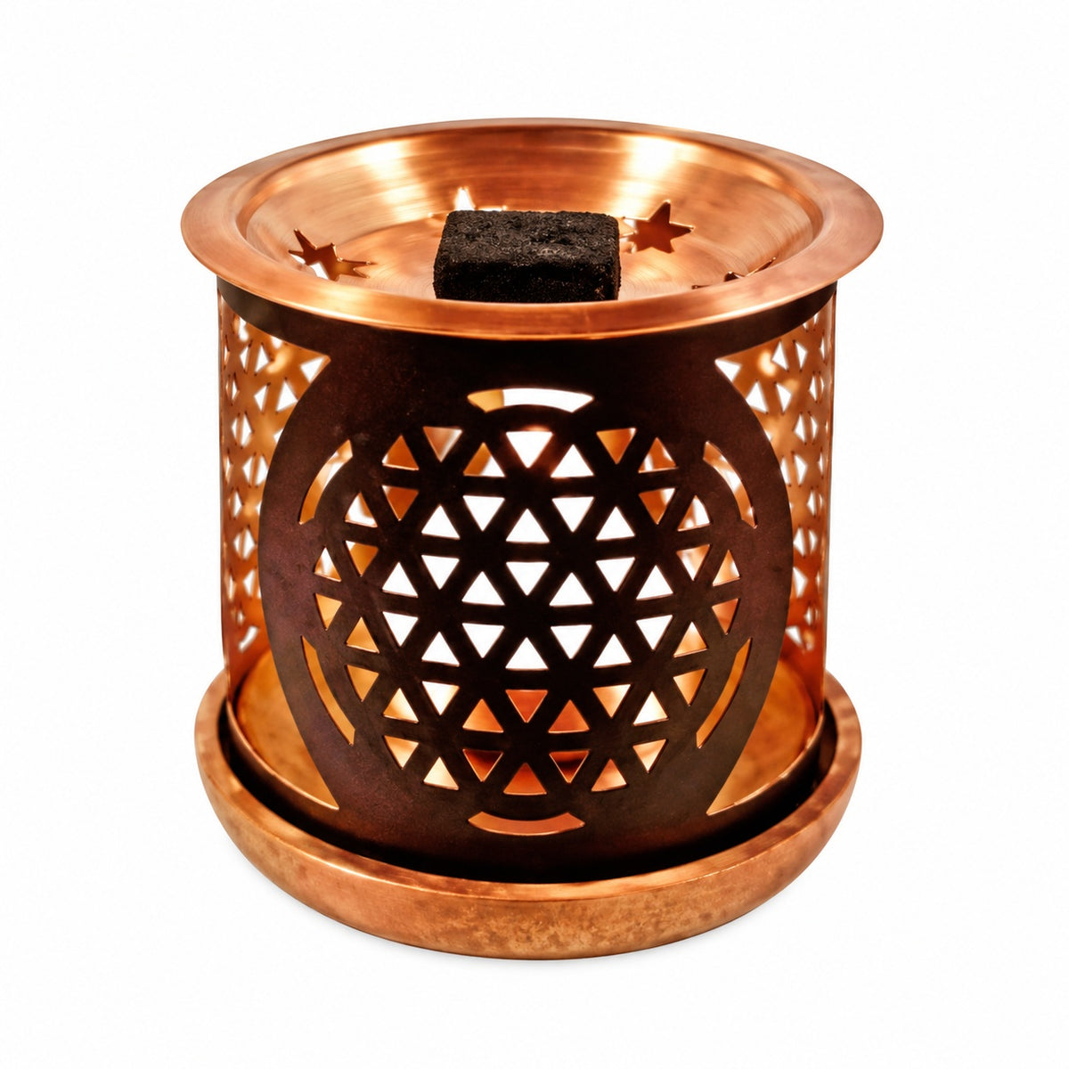 FLOWER OF LIFE BRICK BURNER