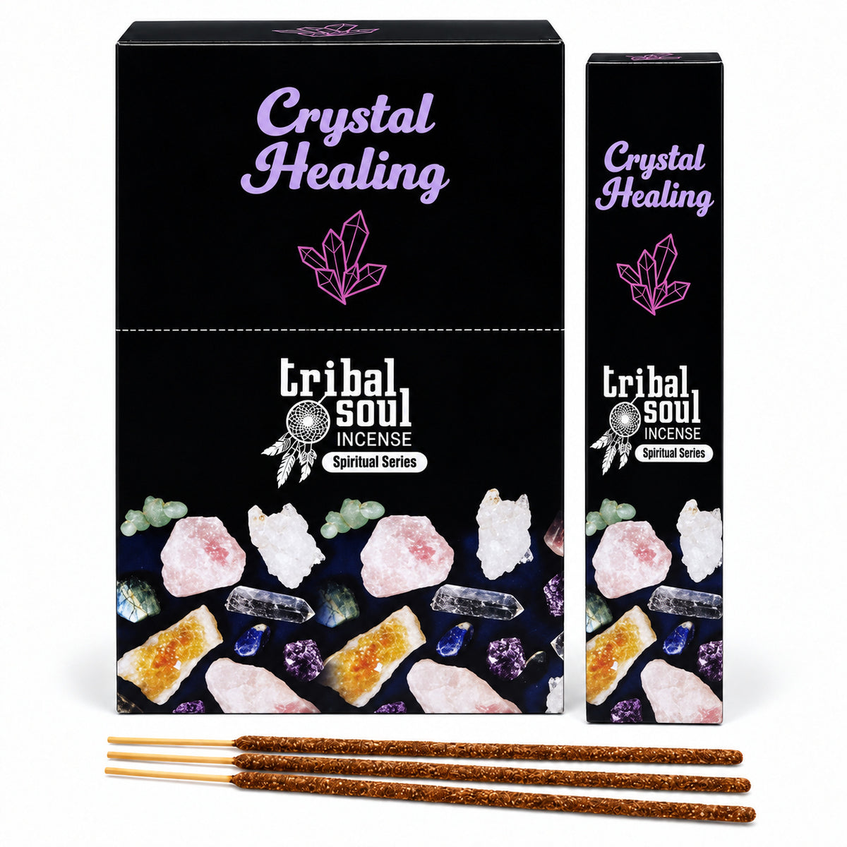 TRIBAL SOUL CRYSTAL HEALING SMUDGE STICKS