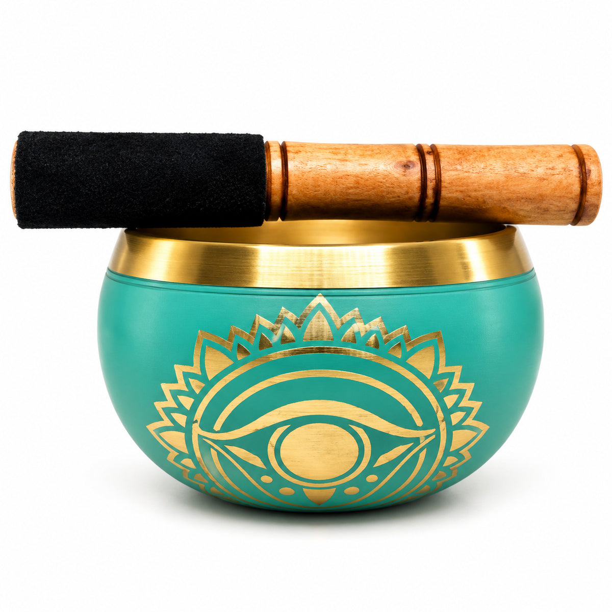 EYE OF HORUS TIBETAN BRASS SINGING BOWL