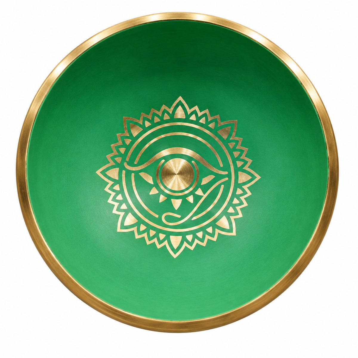 EYE OF HORUS TIBETAN BRASS SINGING BOWL