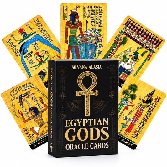 EGYPTIAN GODS ORACLE CARDS POCKET SIZE - DIVINATION