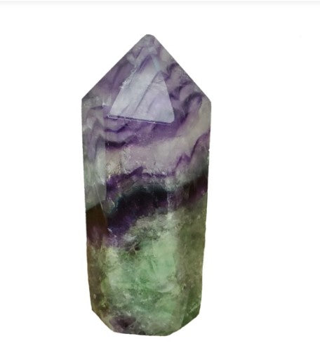 FLUORITE 6 SIDED TOWER (9cm) - CLARITY