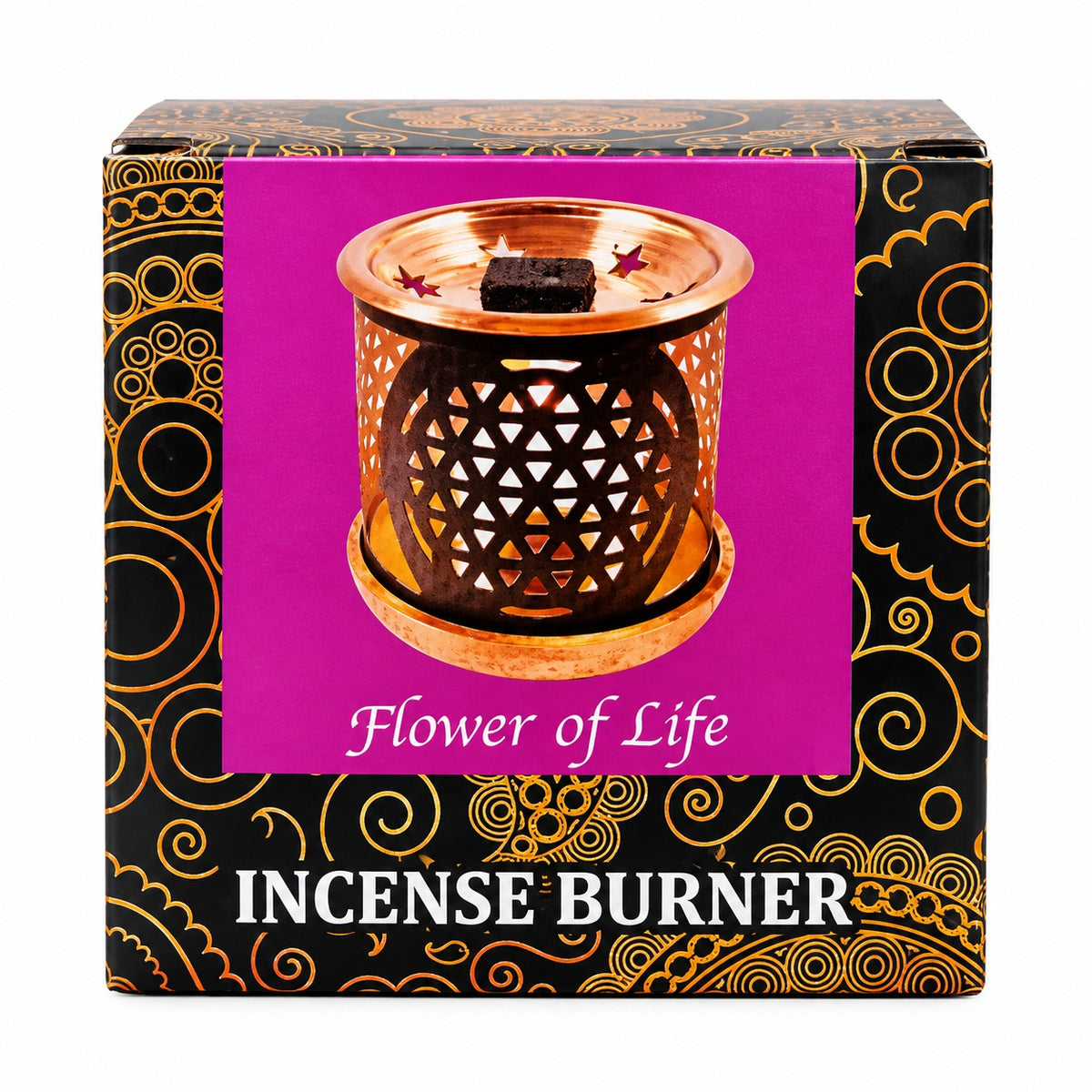 FLOWER OF LIFE BRICK BURNER