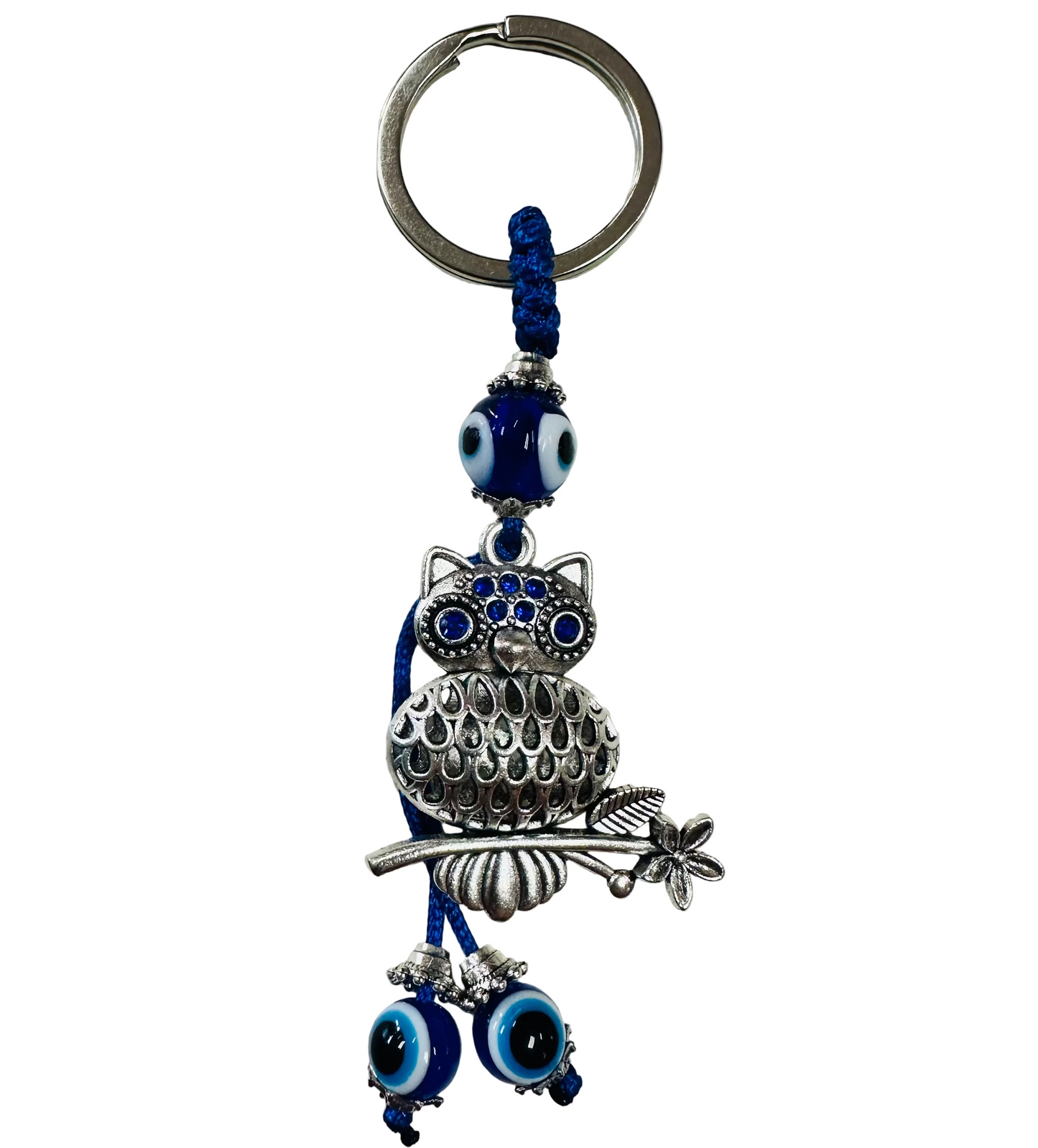 TURKISH EVIL EYE OWL KEYCHAIN - WARD OFF EVIL EYE