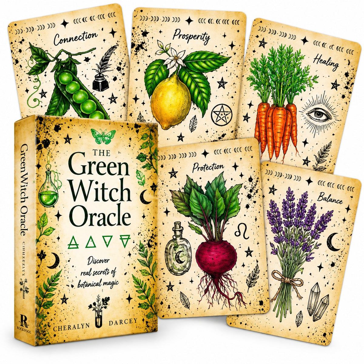 The Green Witch Oracle Cards - Wildlings Crystals South Africa