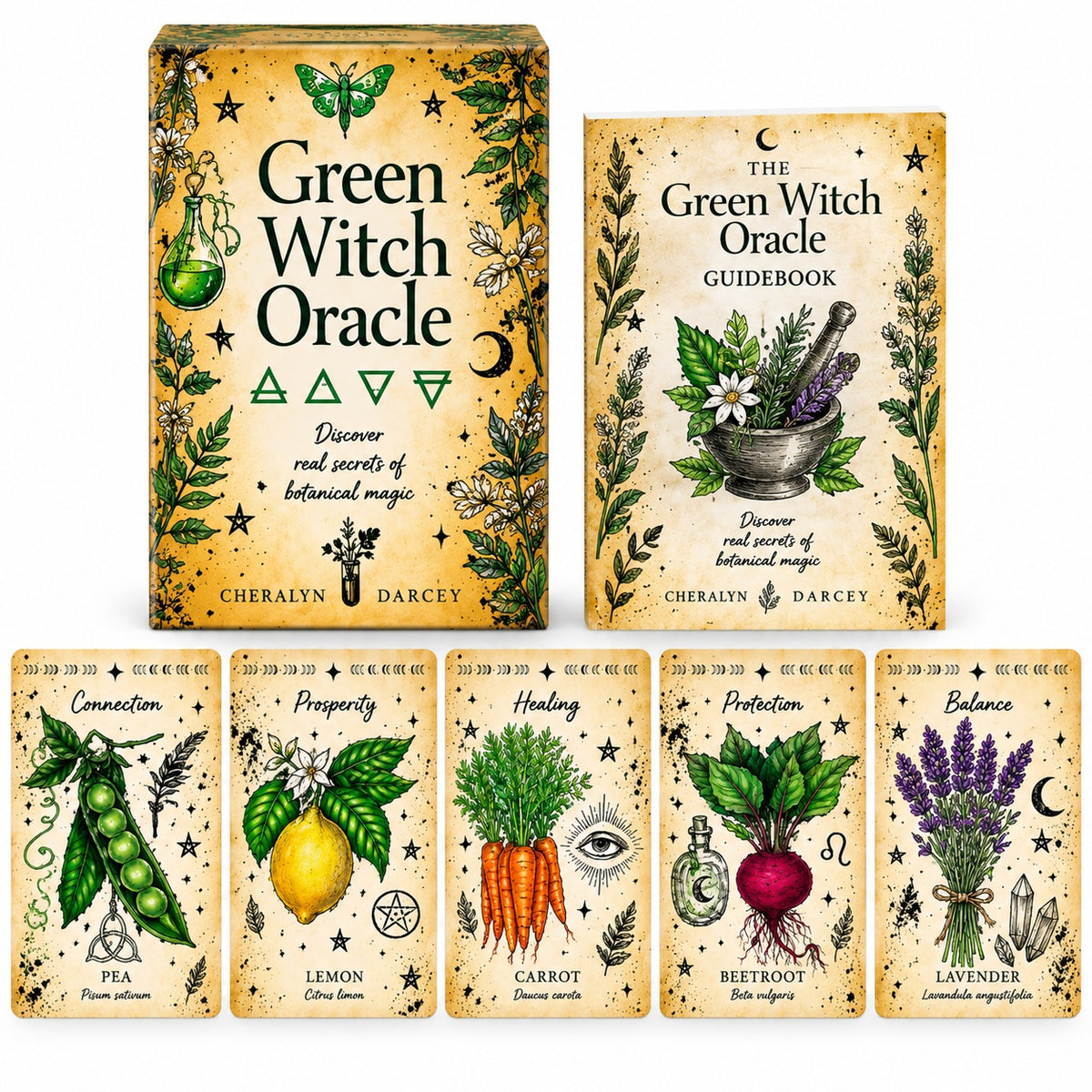 The Green Witch Oracle Cards - Wildlings Crystals South Africa
