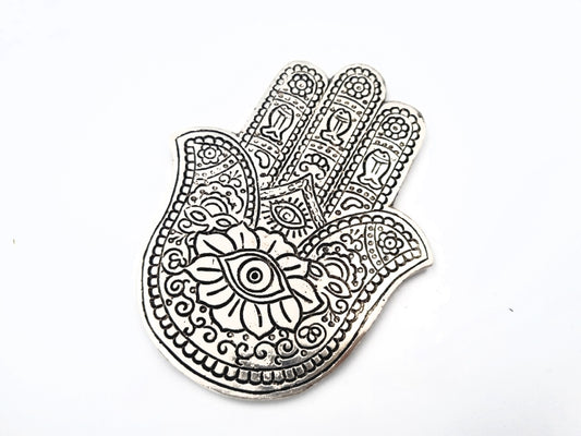 HAMSA HAND METAL INCENSE BURNER
