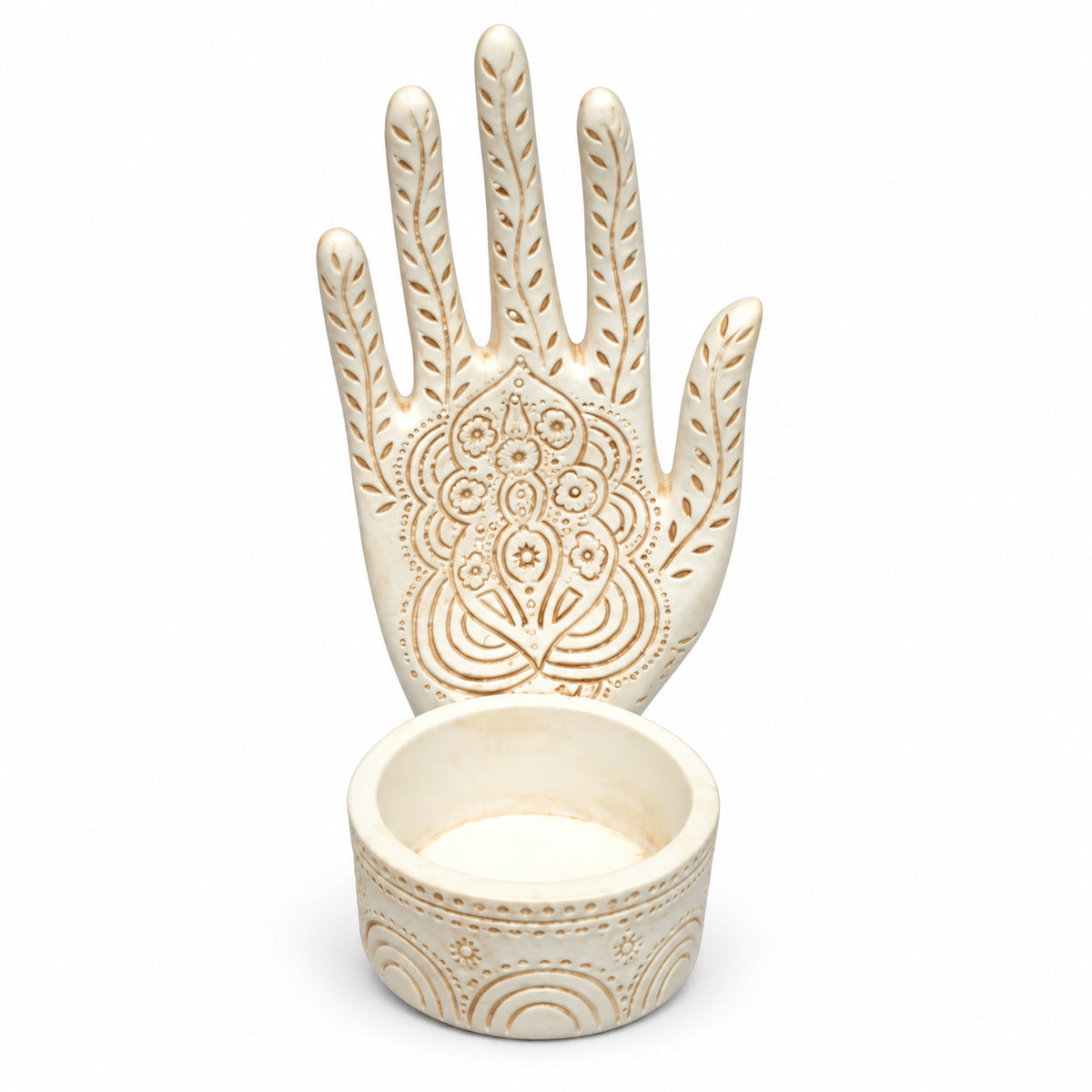 HAMSA HAND TEA LIGHT CANDLE HOLDER