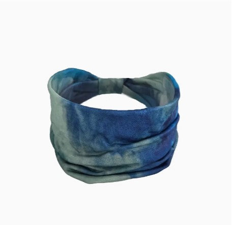 HEADBAND TIE DYE BLUE