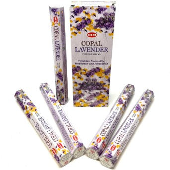 COPAL LAVENDER HEM INCENSE STICKS - CLEANSE THE SPIRIT