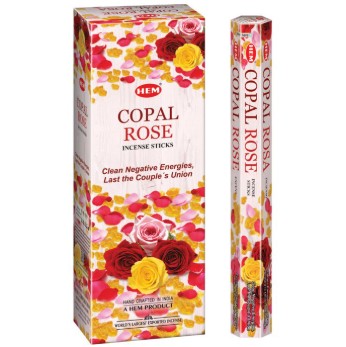COPAL ROSE HEM INCENSE STICKS - DIVINE HEART