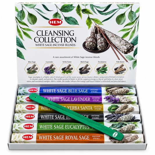 HEM CLEANSING COLLECTION WHITE SAGE INCENSE STICKS