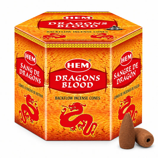 HEM DRAGONS BLOOD BACKFLOW CONES