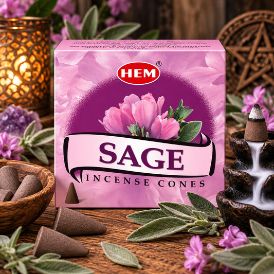 INCENSE CONES - PURPLE SAGE