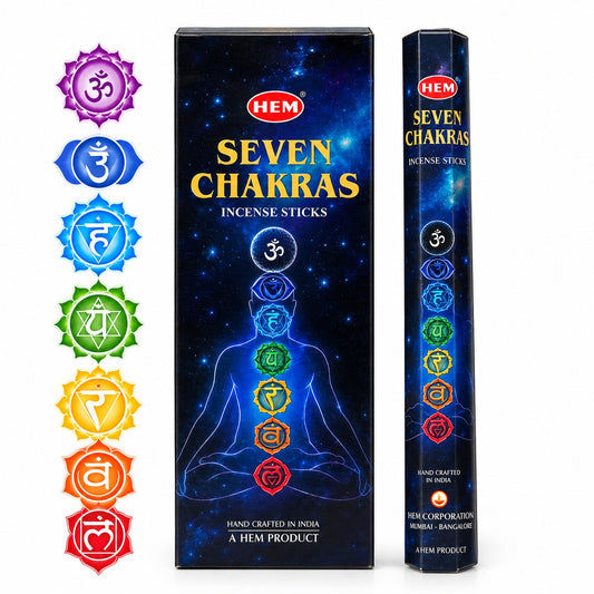 SEVEN CHAKRAS INCENSE STICKS - HEM