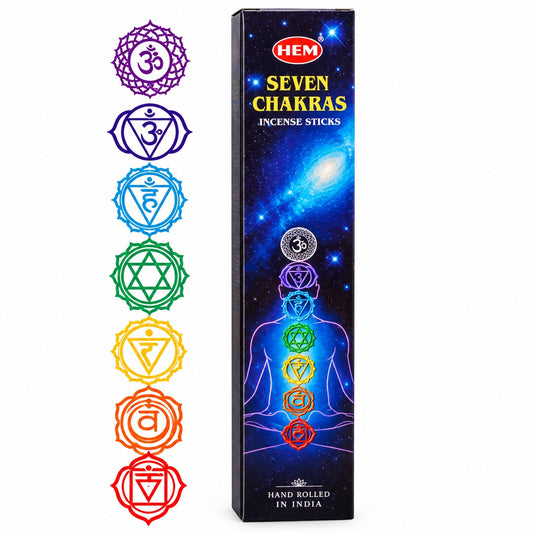 SEVEN CHAKRAS INCENSE STICKS HEM