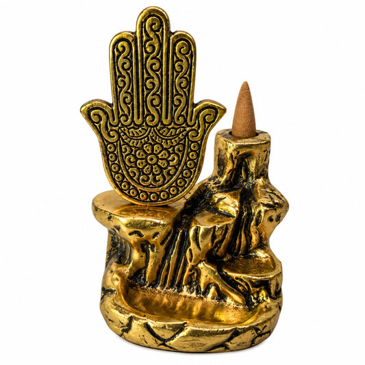 BACKFLOW HAMSA HAND CONE BURNER