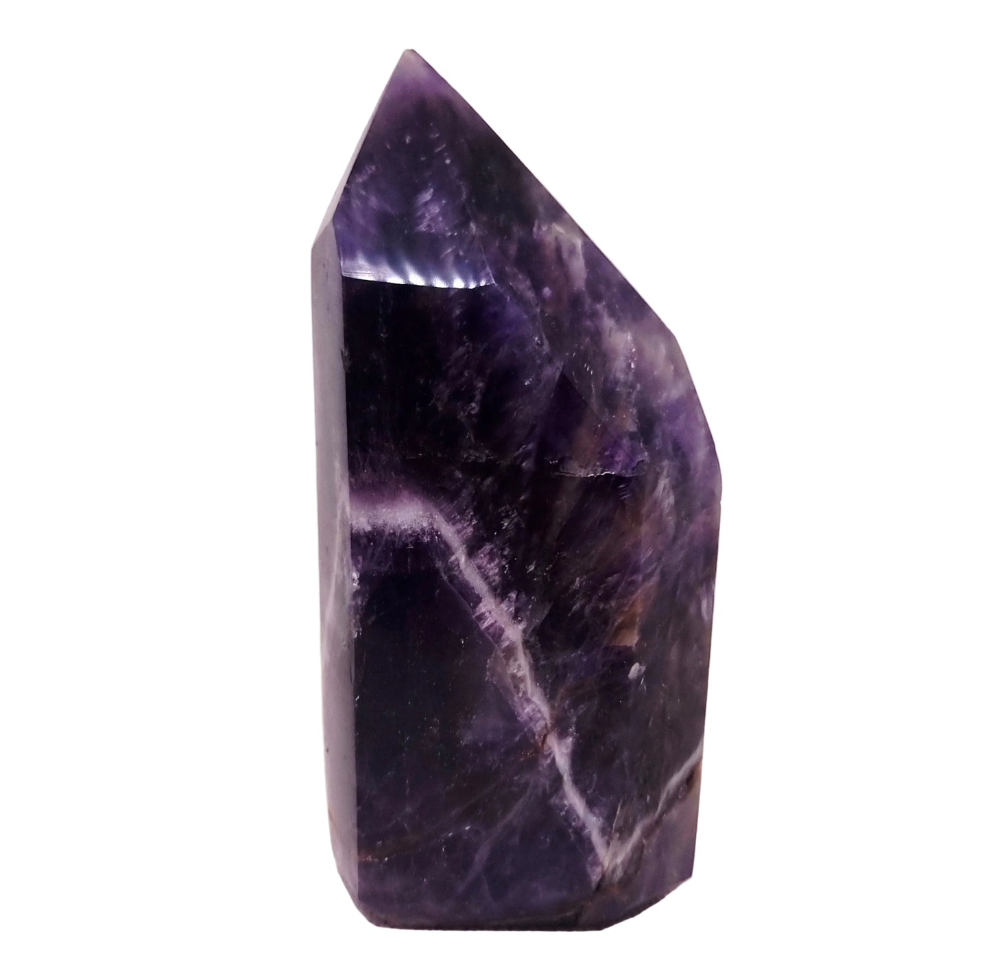 CHEVRON AMETHYST POLISHED TOWER POINT 370 g - INTUITION