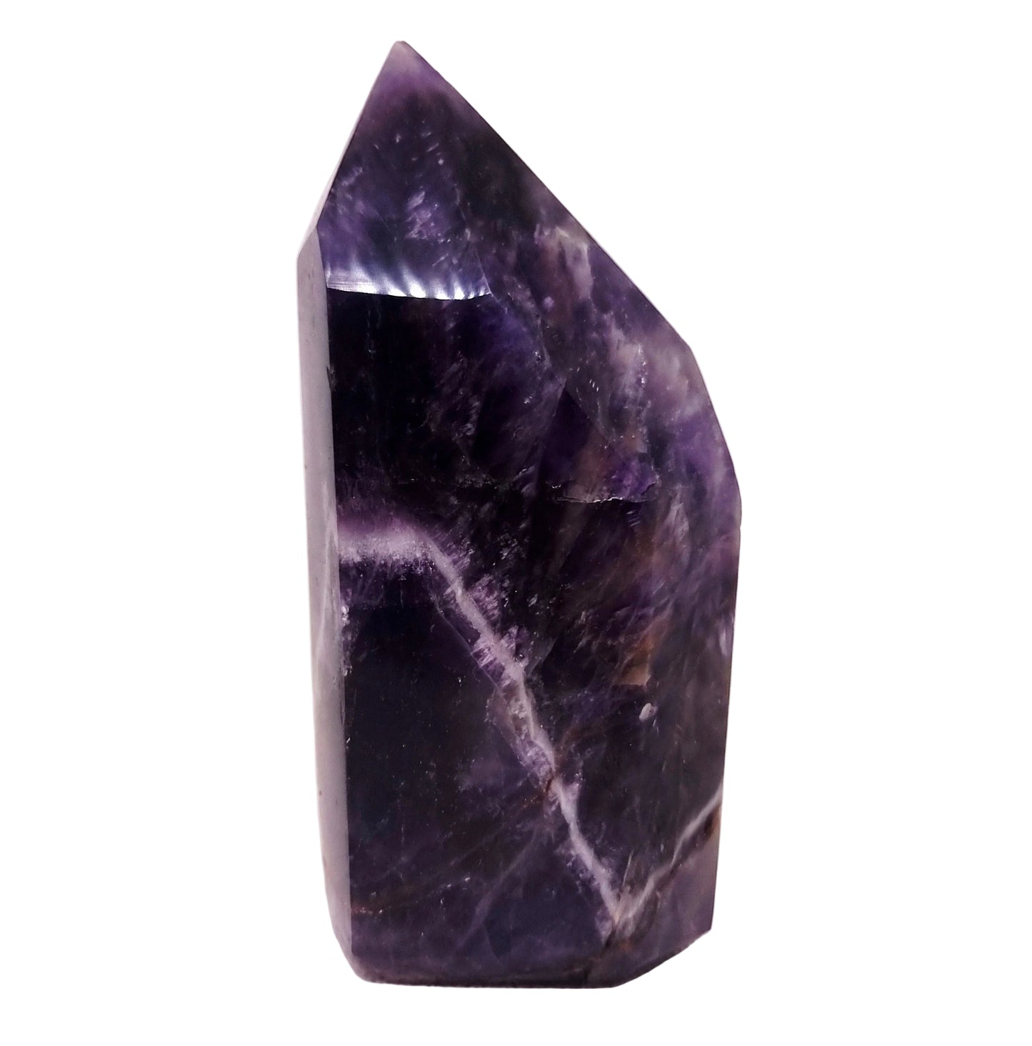CHEVRON AMETHYST POLISHED TOWER POINT 370 g - INTUITION