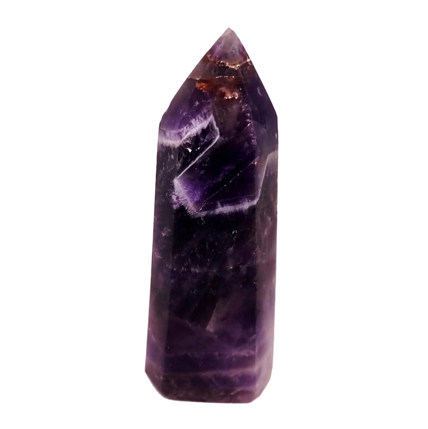 CHEVRON AMETHYST POLISHED TOWER POINT 197 g - INTUITION