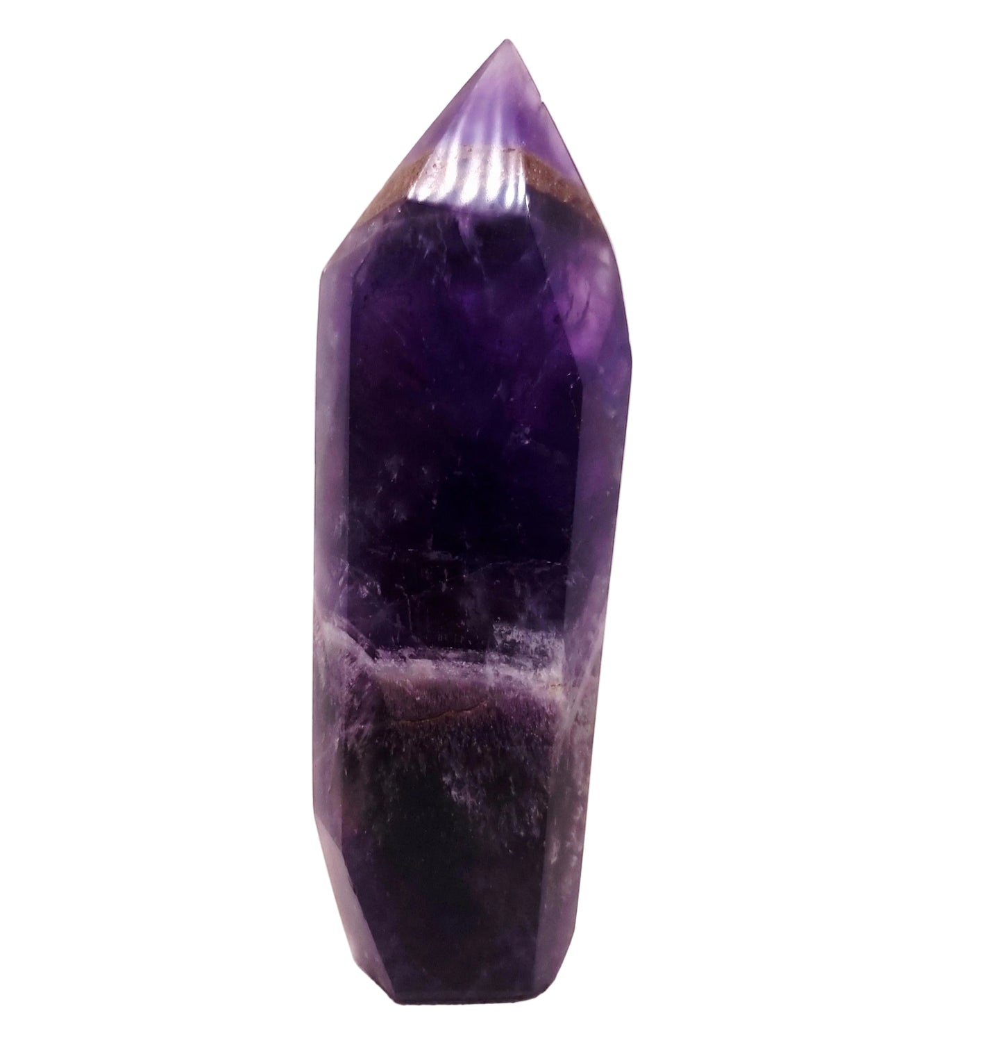 CHEVRON AMETHYST POLISHED TOWER POINT 227 g - INTUITION