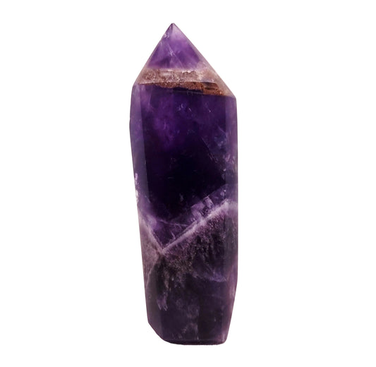 CHEVRON AMETHYST POLISHED TOWER POINT 227 g - INTUITION