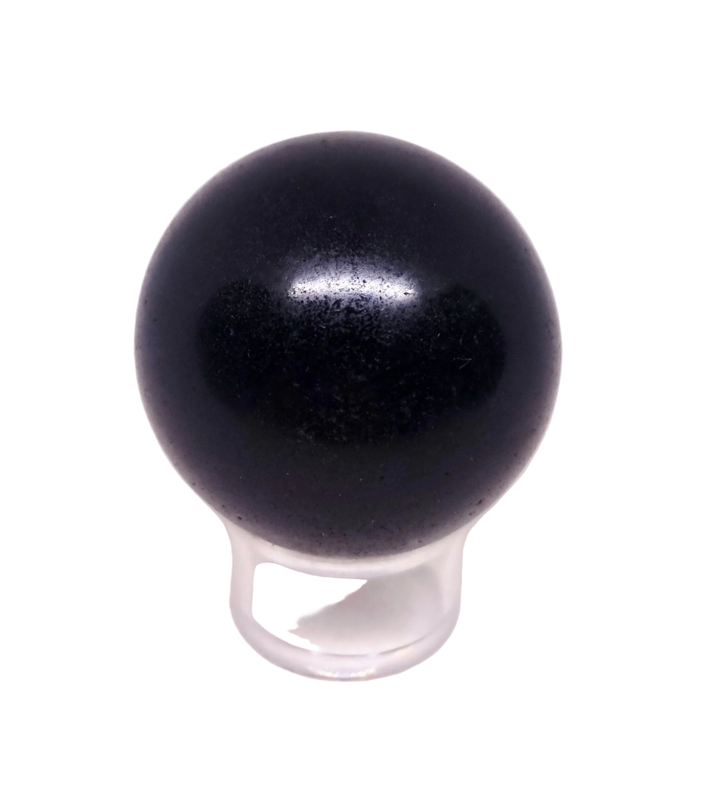 BLACK TOURMALINE POLISHED SPHERE 6 cm - SHAMANIC PROTECTION