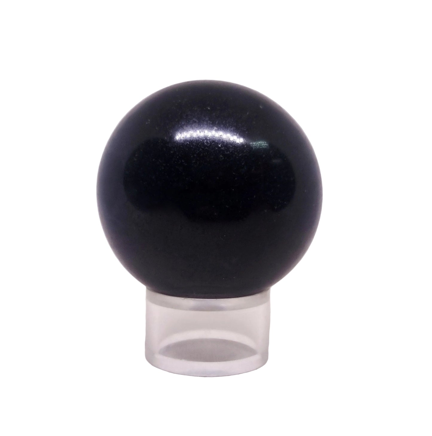 BLACK TOURMALINE POLISHED SPHERE 7 cm - SHAMANIC PROTECTION