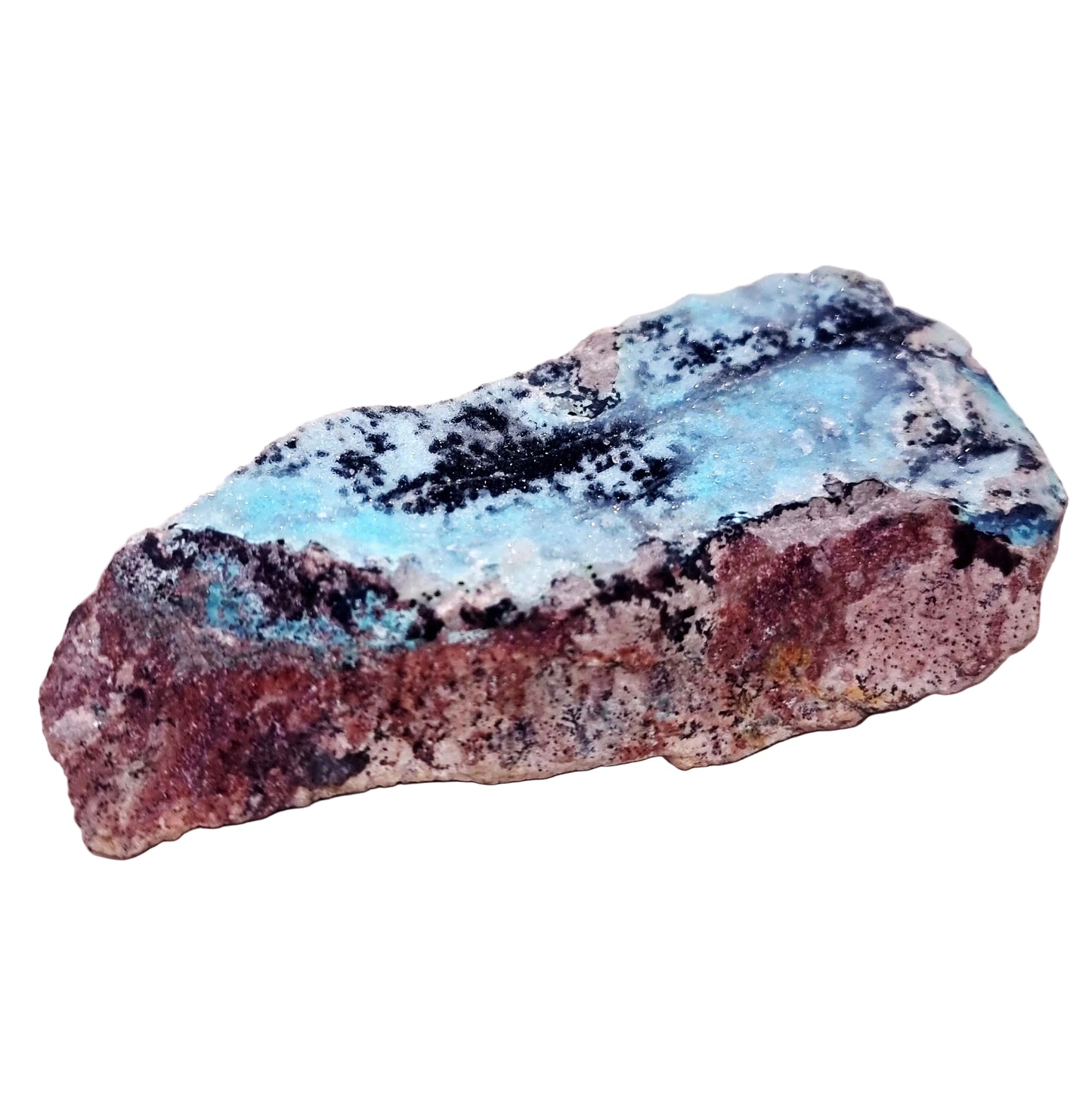 NATURAL DRUZY CHRYSOCOLLA SPECIMEN 396 g - PERSONAL POWER