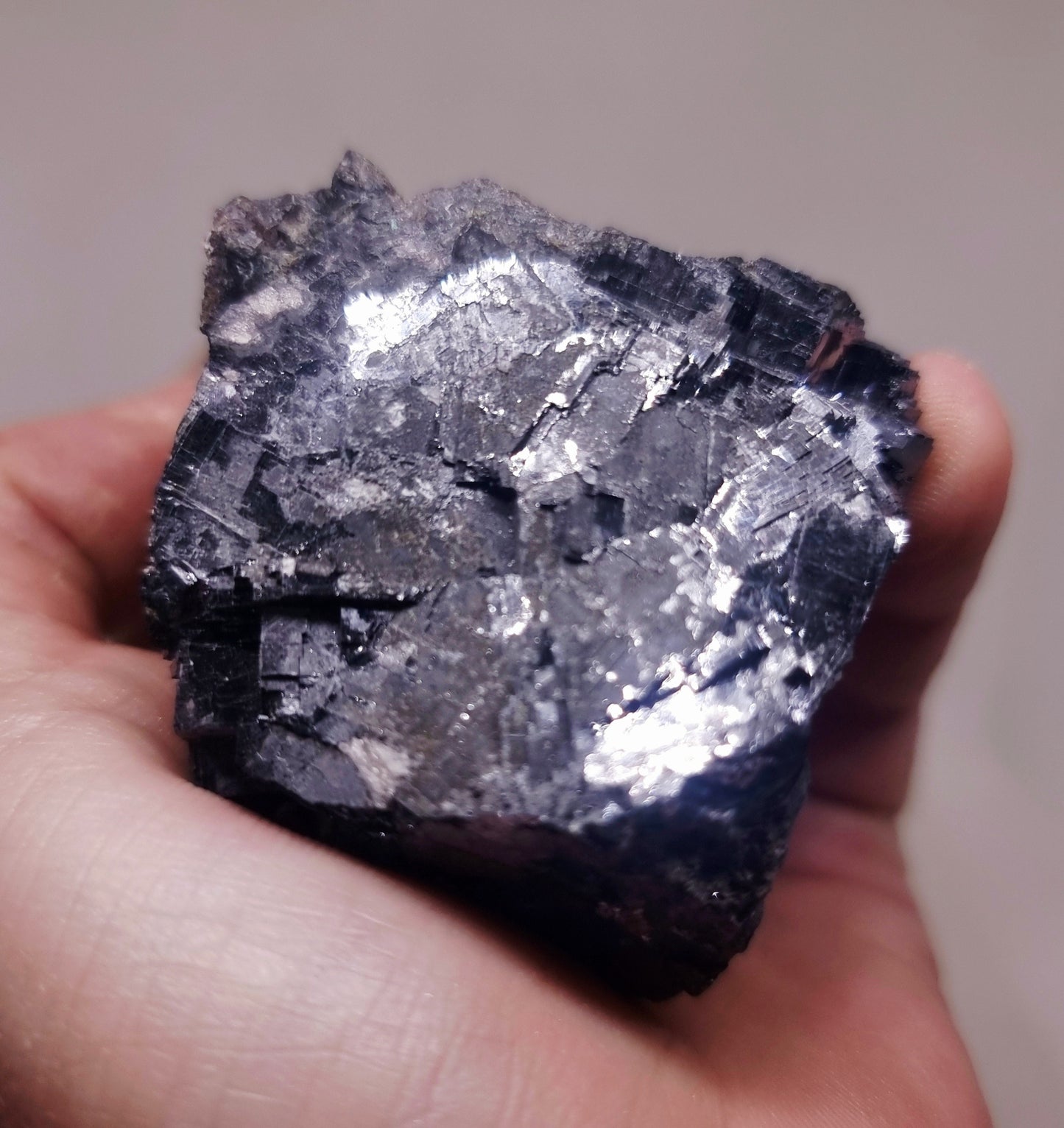 NATURAL COBBED SILVER MIRROR GALENA 276 g - SPIRITUAL TRANSFORMATION