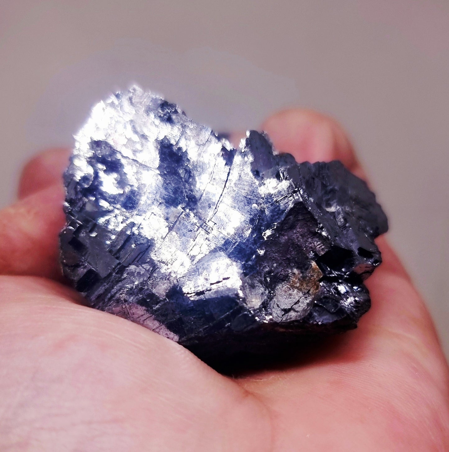 NATURAL COBBED SILVER MIRROR GALENA 206 g - SPIRITUAL TRANSFORMATION