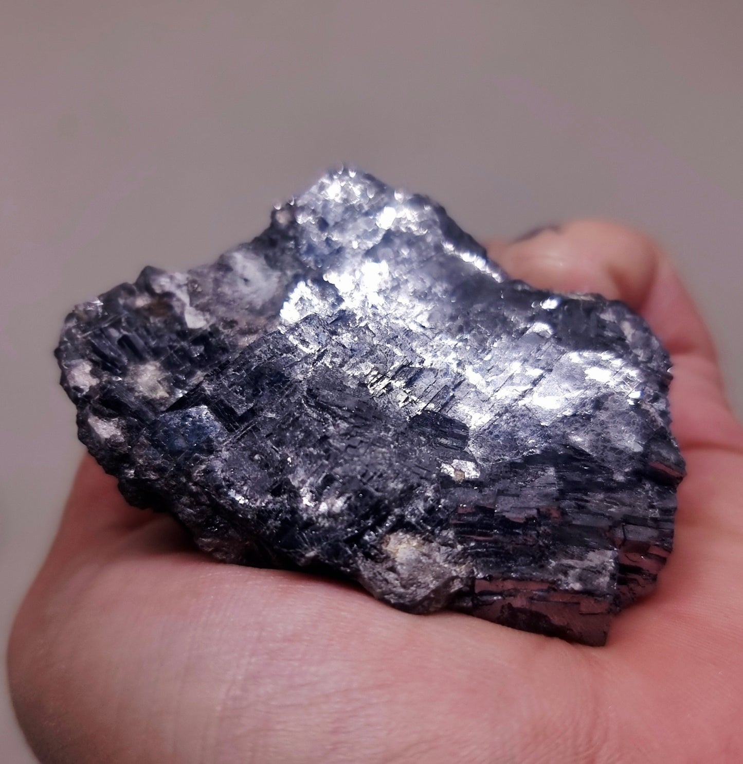 NATURAL COBBED SILVER MIRROR GALENA 240 g - SPIRITUAL TRANSFORMATION