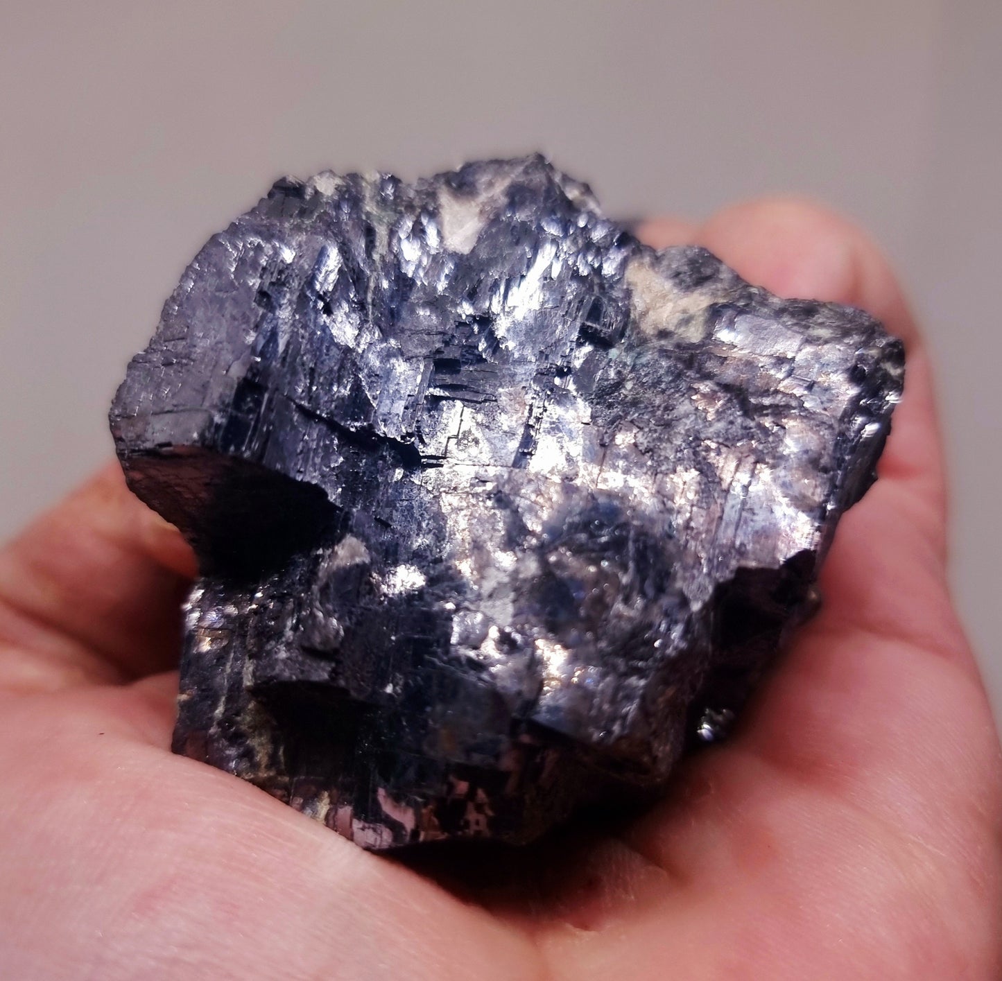 NATURAL COBBED SILVER MIRROR GALENA 206 g - SPIRITUAL TRANSFORMATION