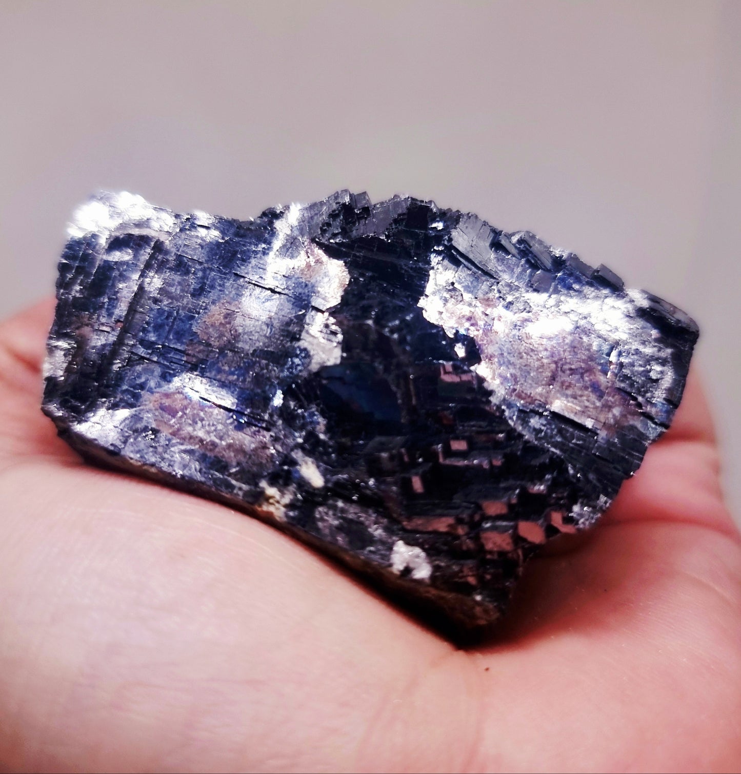 NATURAL COBBED SILVER MIRROR GALENA 241 g - SPIRITUAL TRANSFORMATION