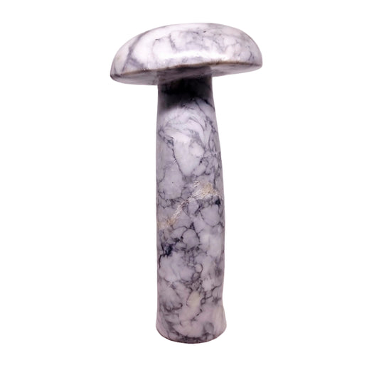 LIGHTNING STRIKE HOWLITE MUSHROOM 14 cm (471 g) - HIGHER REALMS