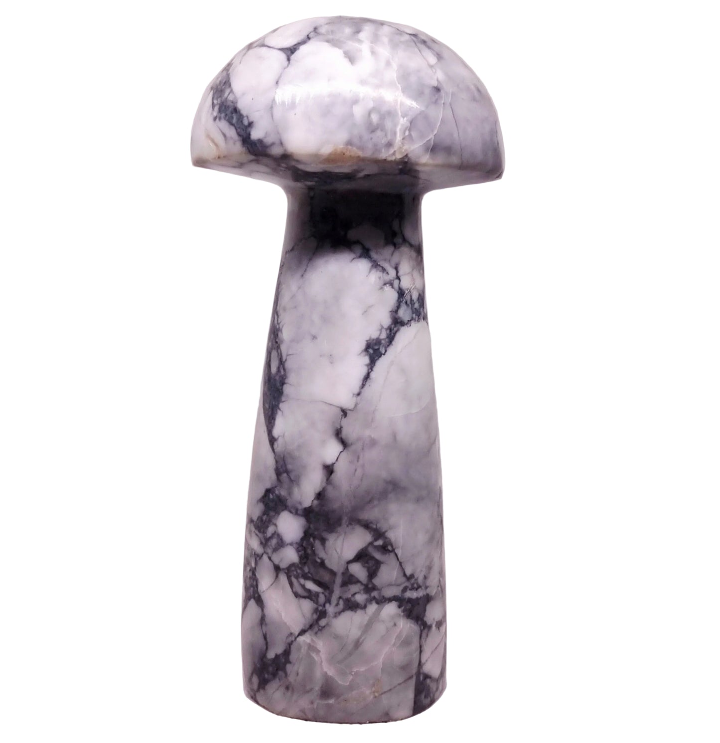 LIGHTNING STRIKE HOWLITE MUSHROOM 14 cm (553 g) - HIGHER REALMS