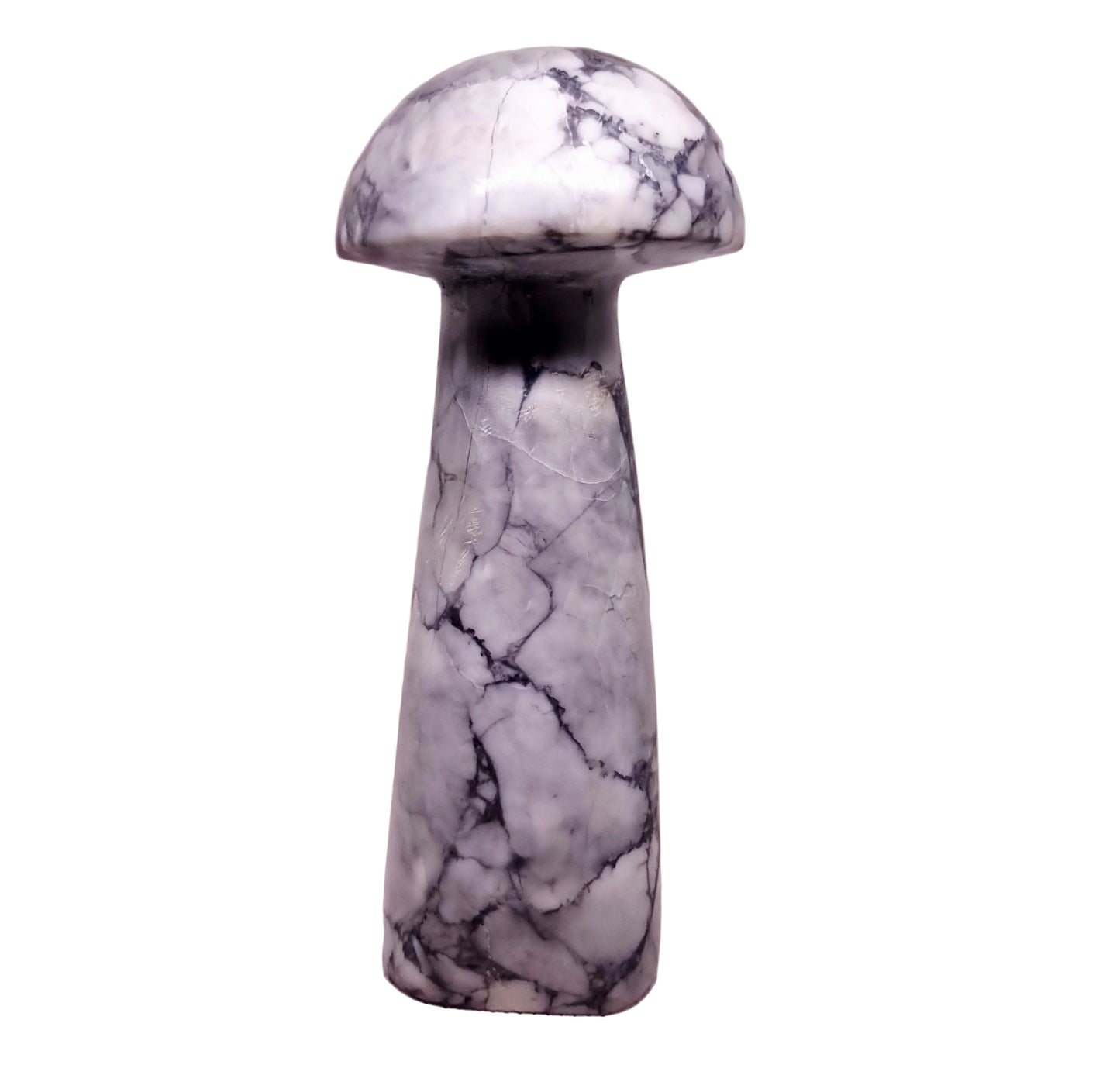 LIGHTNING STRIKE HOWLITE MUSHROOM 14 cm (553 g) - HIGHER REALMS