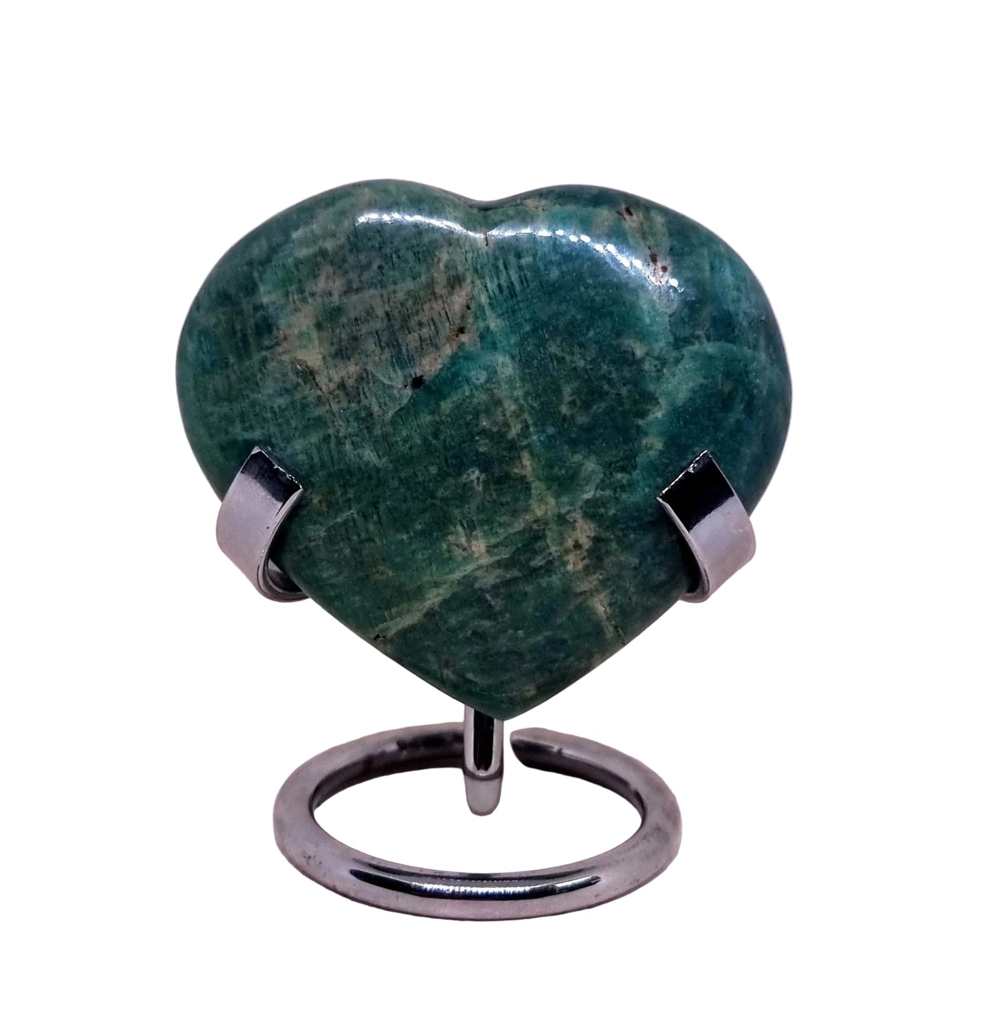 AMAZONITE POLISHED HEART 140 g - HEART HEALING
