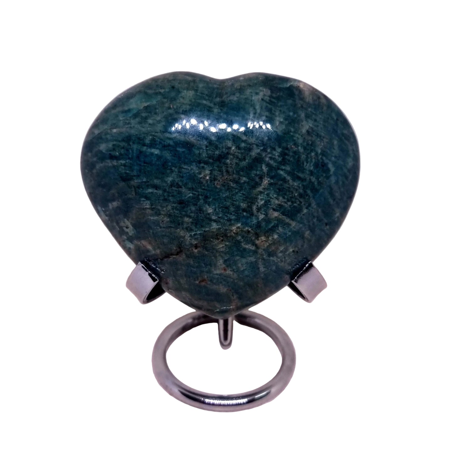 AMAZONITE POLISHED HEART 296 g - HEART HEALING