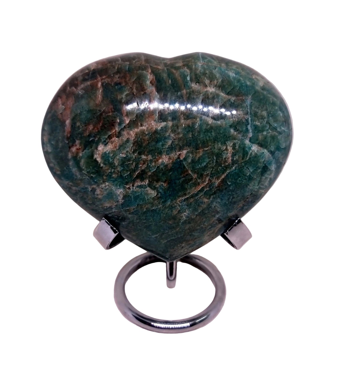 AMAZONITE POLISHED HEART 387 g - HEART HEALING