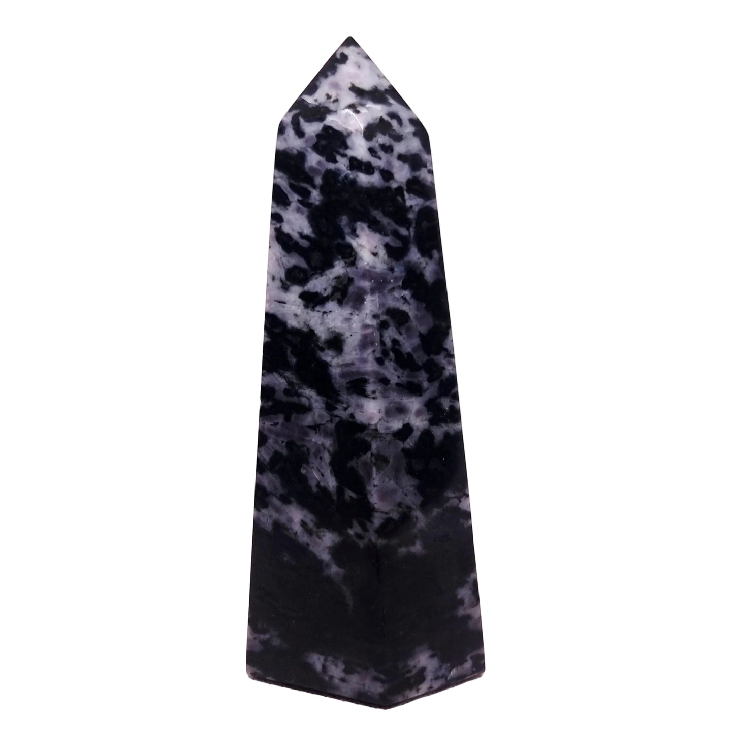 MERLINITE (GABBRO) POLISHED TOWER 15 cm - INTUITION