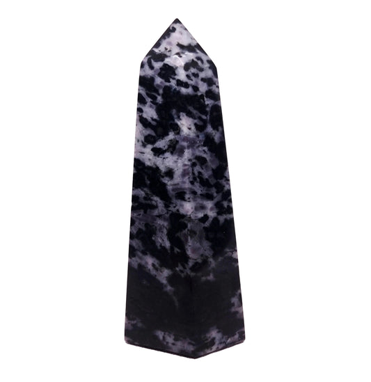 MERLINITE (GABBRO) POLISHED TOWER 15 cm - INTUITION