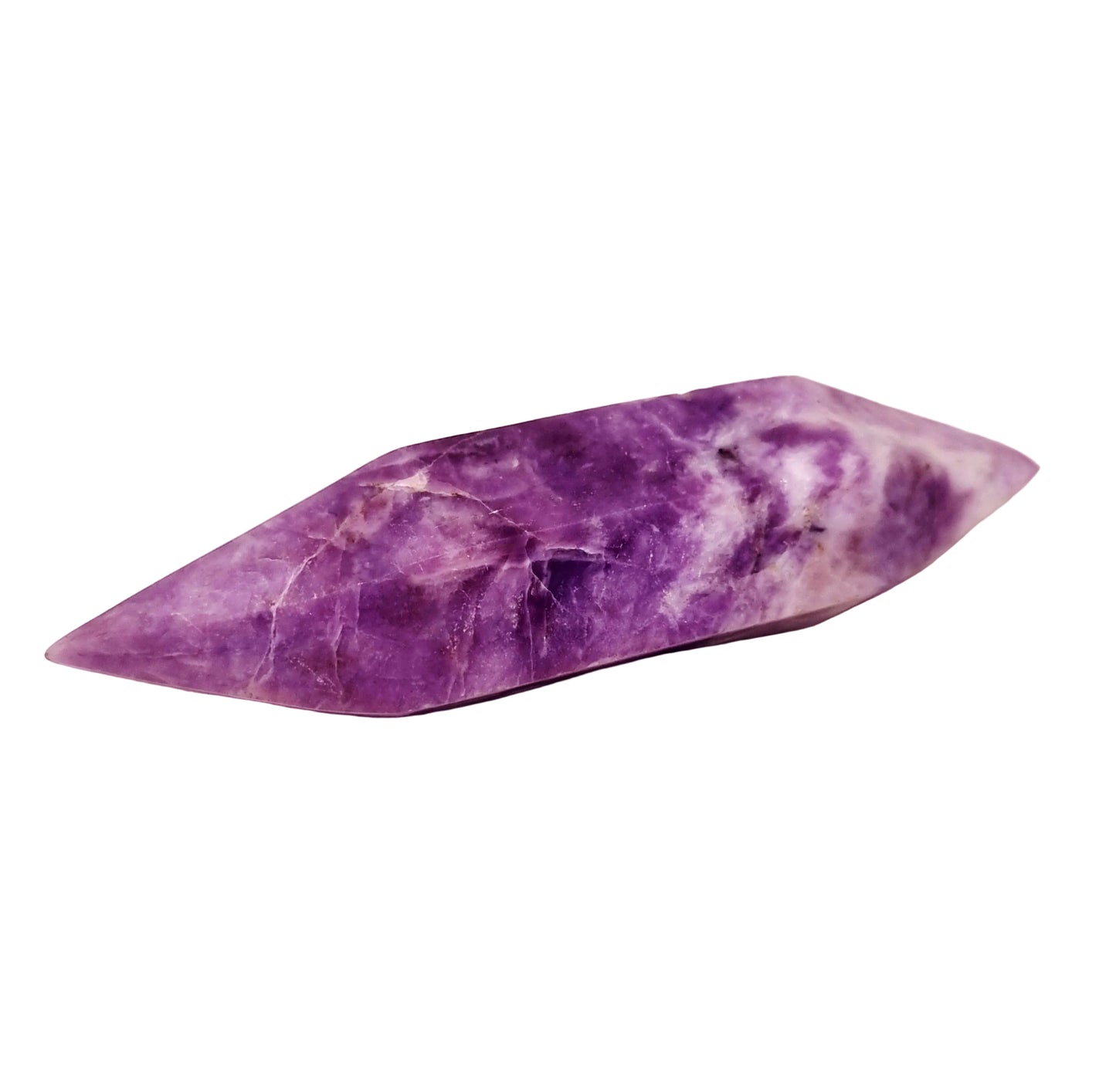 LEPIDOLITE DOUBLE TERMINATED CRYSTAL WAND  - AKASHIC RECORDS